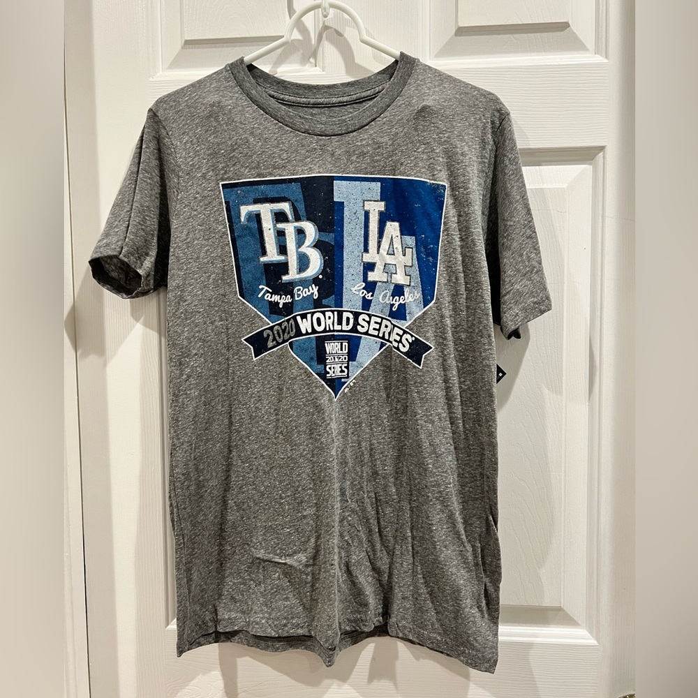 NWT 2020 ladies World Series Tshirt Tampa Bay Rays & Los Angeles Dodgers